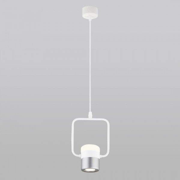 Подвесной светильник Eurosvet 50165/1 LED белый/серебро