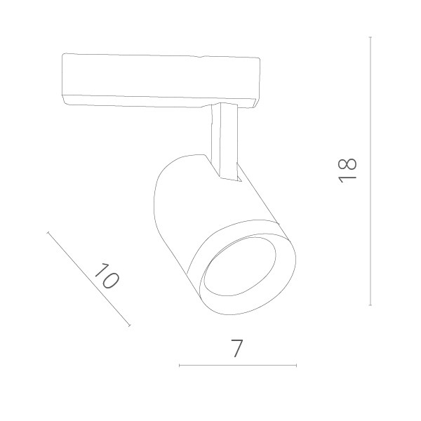 Трековый светильник Artelamp A1710PL-1WH